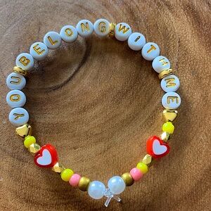 5 for $10 Taylor Swift Handmade Friendship Beaded Bracelet
“You Belong With Me”